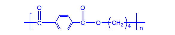 结构规整,重复结构单元中有活动困难的苯环和极性的酯基,由于苯环和酯