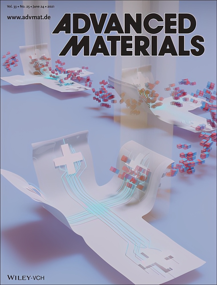 advancedmaterials封面超薄磁性折纸致动器