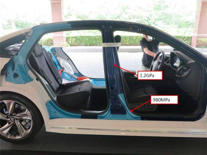 黑科技，前瞻技术，丰田皇冠,丰田皇冠中柱,丰田皇冠高强度钢板,应对侧面碰撞，汽车新技术