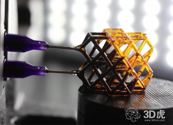 磁性响应超材料瞬间硬化3D打印结构
