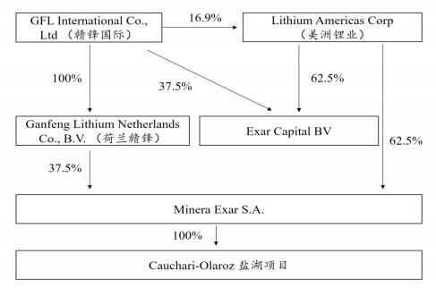 关联法人的股权关系如图所示