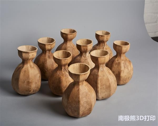 用3D打印的模具控制葫芦的生长形状 制作纤维杯子